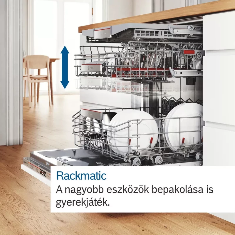 Bosch SMS4ECI26E  Szabadonálló Mosogatógép - Serie 4 - Home Connect - Nemesacél - 14 teríték - 6 program - 5 opció