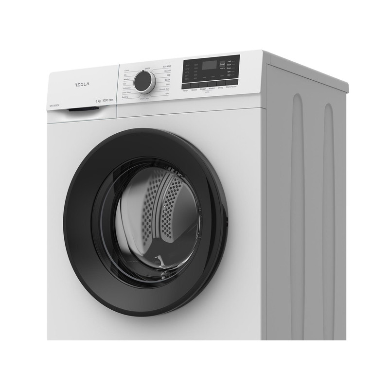 Tesla WF61030K elöltöltős mosógép, 6 kg, keskeny, csak 47 cm mély, 5 év garancia Tesla WF61030K elöltöltős mosógép, 6 kg, keskeny, csak 47 cm mély, 5 év garancia
