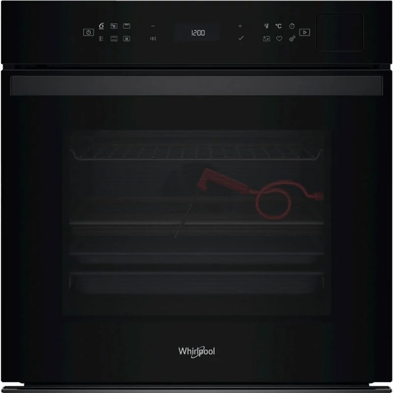 Whirlpool WOI68PT1SBAC Fekete üveg, finoman csukódó sütőajtó , MF8, PIROLITIKUS és HIDROLITIKUS tisztítás, "A+", Assisted kijelző (magyar nyelvű, érintőszenzoros), Connectivity, teleszkópos sütősín, 73 liter Whirlpool WOI68PT1SBAC Fekete üveg, finoman csukódó sütőajtó , MF8, PIROLITIKUS és HIDROLITIKUS tisztítás, "A+", Assisted kijelző (magyar nyelvű, érintőszenzoros), Connectivity, teleszkópos sütősín, 73 liter