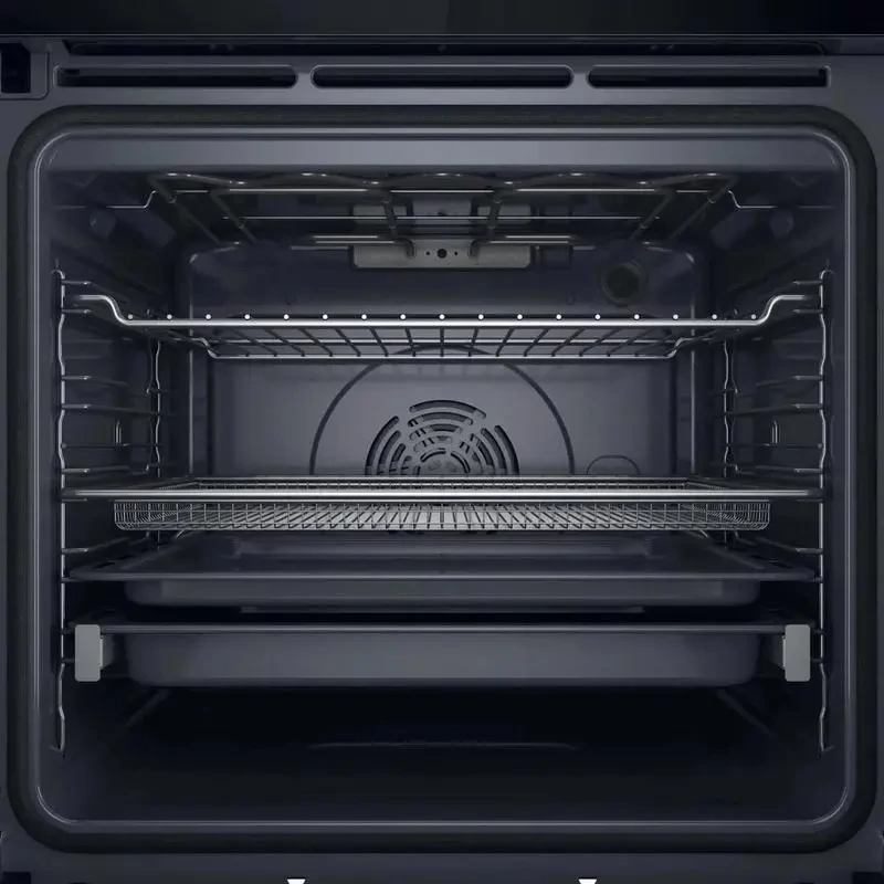 Whirlpool WOI78PT1SBAC Fekete üveg, finoman csukódó sütőajtó , MF8, PIROLITIKUS és HIDROLITIKUS tisztítás, "A+, Assisted kijelző (magyar nyelvű, érintőszenzoros), Connectivity, teleszkópos sütősín, 73 liter