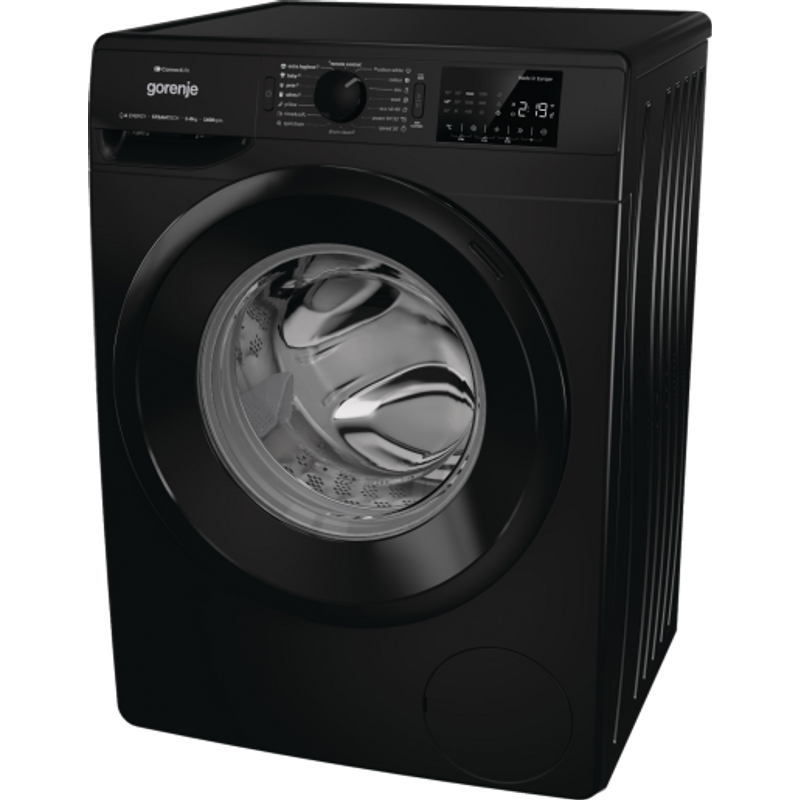 Gorenje WPNEI84A1SW/B szabadonálló elöltöltős mosógép, 8 kg, 1400 f, Inverteres motor, gőz funkciók, Wifi