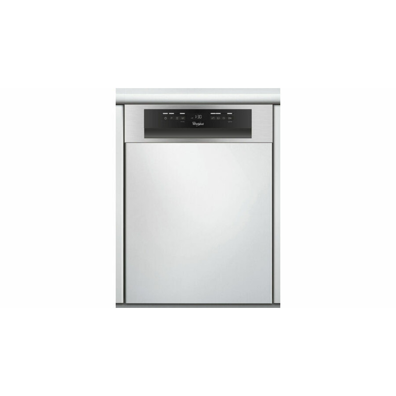 Whirlpool WSBO 3O34 PF X Beépíthető keskeny mosogatógép 45cm Kezelőpaneles, PowerClean Pro magas nyomású tisztítórendszer, 3. evőeszköz fiók, 44 dBA zajszint, automatikus ajtónyitás opció