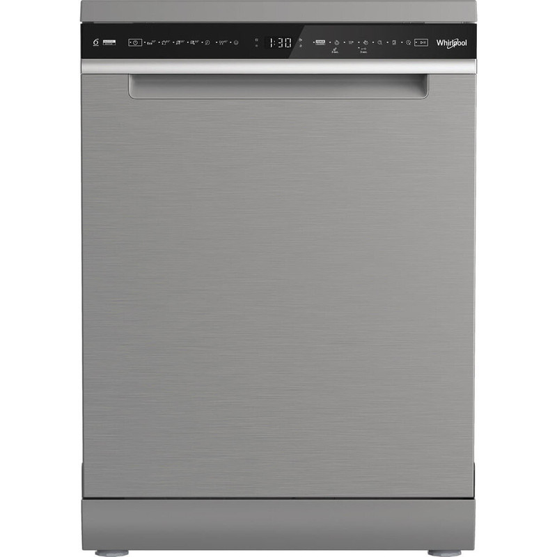 WHIRLPOOL W8FHS61X Mosogatógép, A , 15 teríték, inox készülékszín, 8 program, 9,9 l vízfogyasztás, PowerClean és 6. érzék technolgóia , IBIZA 3. evőeszköztartó fiók, NaturalDry 41 dBA