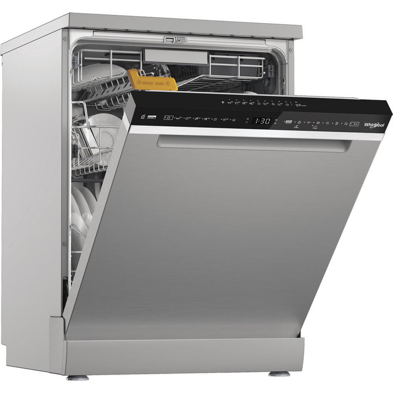 WHIRLPOOL W7FHS61X Mosogatógép, A , 15 teríték, inox készülékszín, 8 program, 9,9 l vízfogyasztás, PowerClean és 6. érzék technológia , fix 3. evőeszköztartó fiók, NaturalDry 41dBA WHIRLPOOL W7FHS61X Mosogatógép, A , 15 teríték, inox készülékszín, 8 program, 9,9 l vízfogyasztás, PowerClean és 6. érzék technológia , fix 3. evőeszköztartó fiók, NaturalDry 41dBA