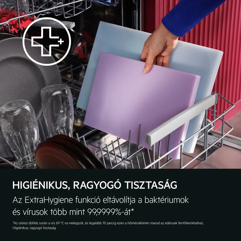 AEG GF6200C2SNW Szabadonálló mosogatógép, LED kijelző, EasyFlex fiók, 14 teríték