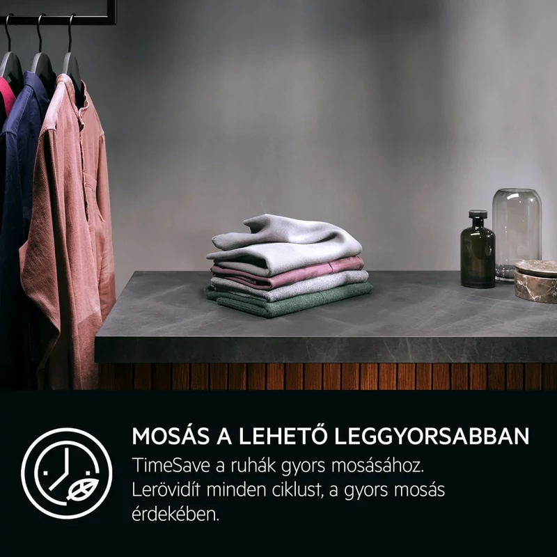 AEG LFR6D844E ProSense elöltöltős mosógép, 8 kg, 1400 f/p., MaxWash45' program, Hygiene program gőzzel