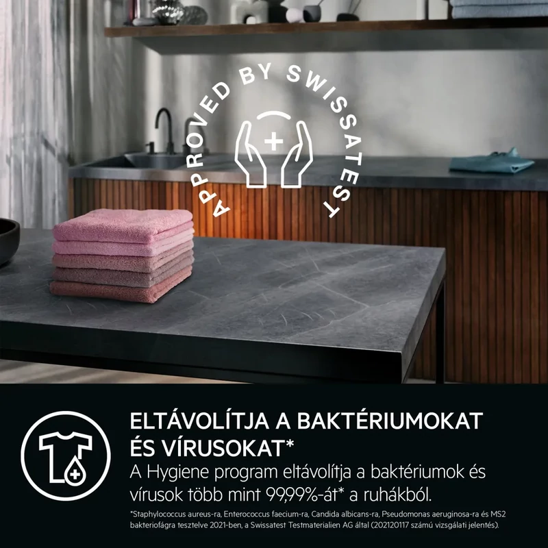 AEG LFR6D844E ProSense elöltöltős mosógép, 8 kg, 1400 f/p., MaxWash45' program, Hygiene program gőzzel
