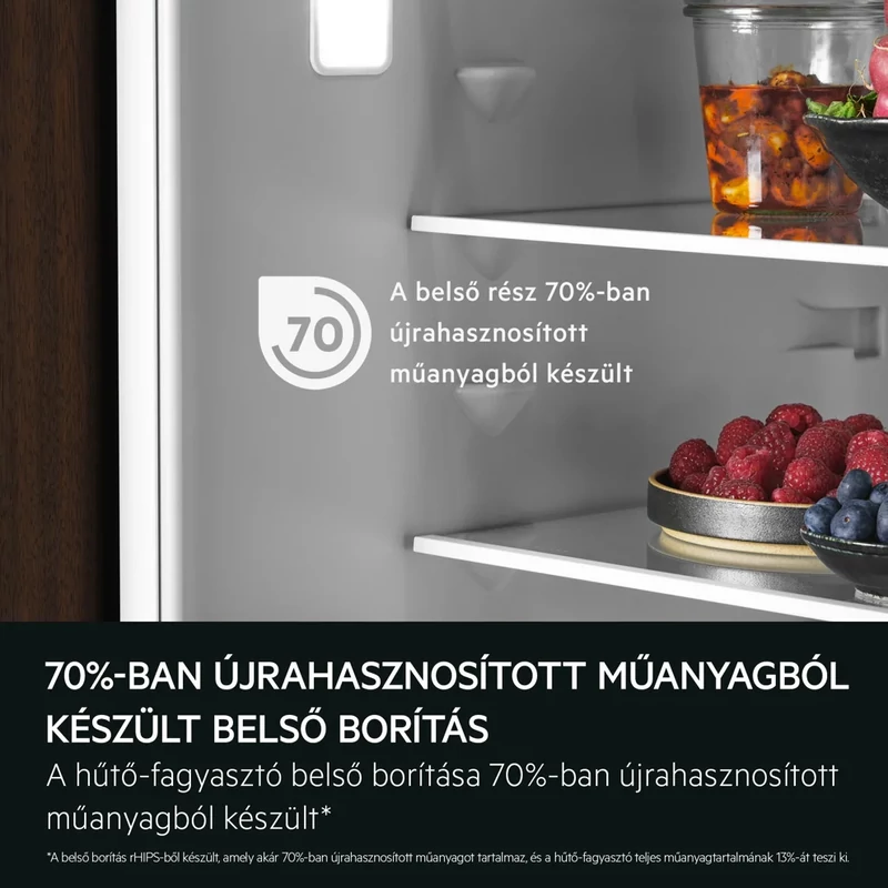 AEG TC7CS18GES Kombinált hűtőszekrény, AI CoolAssist funkció, NoFrost, 177 cm