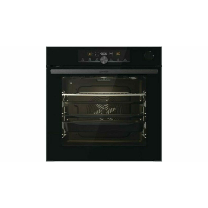 Gorenje BPSA6747A08BGWI beépíthető sütő, pirolitikus öntisztítás, gőz funkció, húsmaghőmérő FEKETE üveg