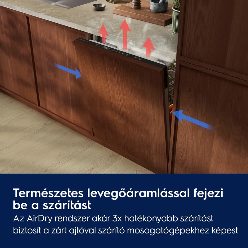 Electrolux E52LE110S Beépíthető mosogatógép, TimeSelect kezelőpanel, 13 teríték