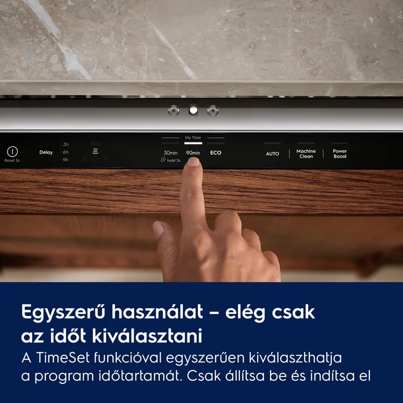 Electrolux E52LE110S Beépíthető mosogatógép, TimeSelect kezelőpanel, 13 teríték