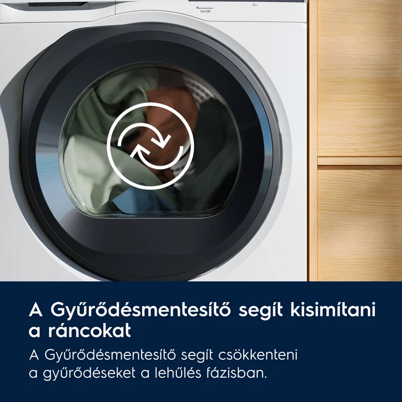 Electrolux EW6D39CBE GentleCare Hőszivattyús szárítógép, D energiaosztály, 9 kg, inverter motor Electrolux EW6D39CBE GentleCare Hőszivattyús szárítógép, D energiaosztály, 9 kg, inverter motor
