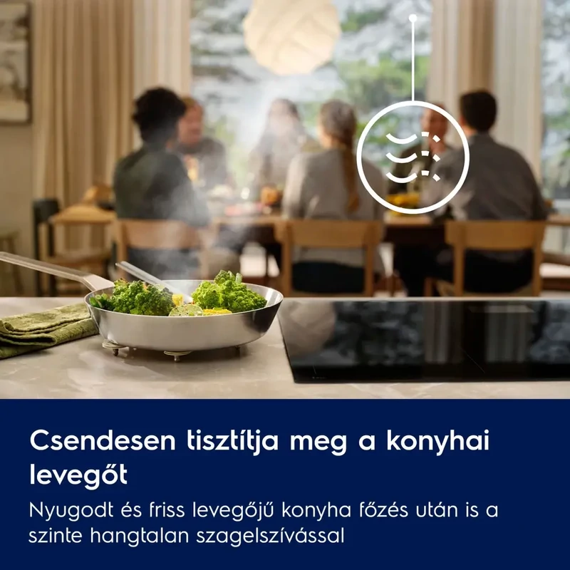 Electrolux LFV619Z Kürtős páraelszívó, Breeze, Hob2Hood®, 3+1 intenzív fokozat, 90 cm