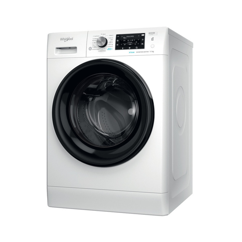 WHIRLPOOL FFD11489BVEE Elöltöltős gőzfunkciós mosógép "Direct Injection" víztakarékos rendszerrel, "A-20%" 1400 f, 11 kg , extra csendes inverter motor, szöveges magyar nyelvű LCD kijelző, SoftMove™ , 6. Érzék funkció, FreshCare+ WHIRLPOOL FFD11489BVEE Elöltöltős gőzfunkciós mosógép "Direct Injection" víztakarékos rendszerrel, "A-20%" 1400 f, 11 kg , extra csendes inverter motor, szöveges magyar nyelvű LCD kijelző, SoftMove™ , 6. Érzék funkció, FreshCare+