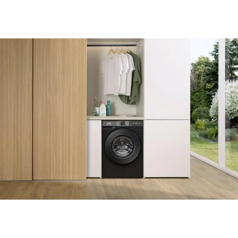 Gorenje WG484A31B Elöltöltős mosógép "A", 8 kg, 1400 Ford., Gőzfunkció, Wifi, Fekete