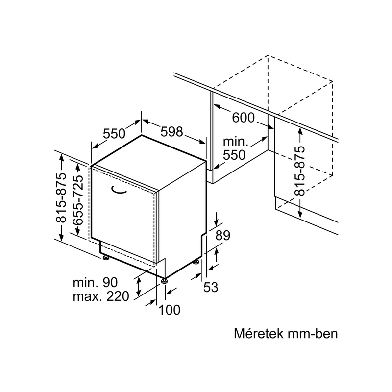 Bosch SMV6ZCX25E Teljesen integrálható mosogatógép , Serie 6 , Home Connect , 14 teríték , B , 7 program , 6 opció , Nagyméretű LED kijelző Bosch SMV6ZCX25E Teljesen integrálható mosogatógép , Serie 6 , Home Connect , 14 teríték , B , 7 program , 6 opció , Nagyméretű LED kijelző