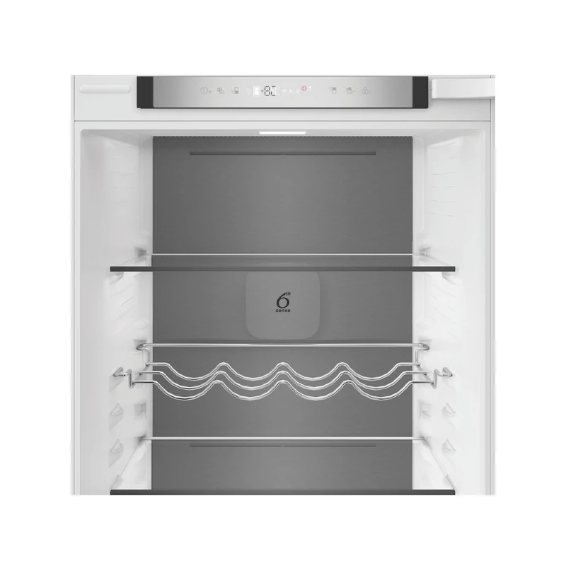 Whirlpool WHK2 5294 B6E1 Beépíthető kombinált hűtő 270L (194/76l ), C Elektronikus vezérlés WIFI+BLE támogatás, Adaptív hűtés akár 20%-os energiamegtakarítással, Metal Multiflow, csúszópántos zsanér (sliding), inverter kompresszor, 10 év kompresszor gara
