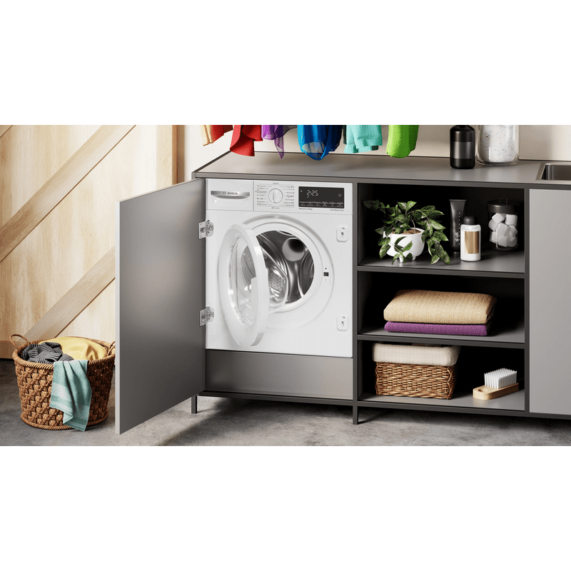 Bosch WKD28490EU Beépíthető mosó,szárítógép , Serie6 , 8kg /5kg , E/A , 1400 f , TouchControl kijelző , EcoSilenceDrive, Dobvilágítás