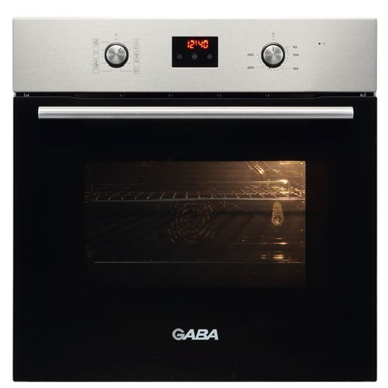 Gaba sütő és tripla bővíthető kerámia főzőlap szett, inox szín