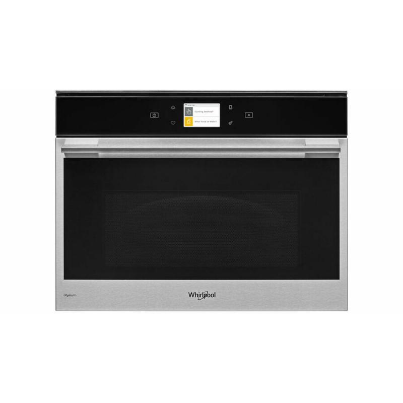 Whirlpool W9MW261IXL W Collection beépíthető mikrohullámú sütő, inox szegély, fekete full üveg