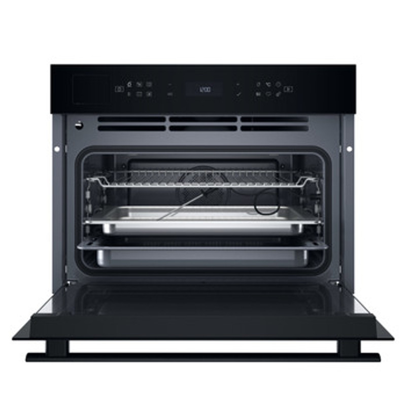 Whirlpool WCS6A9PHTSBA Gőzpároló Sütő Kombi, Fekete, 48 liter, Szöveges digitális kijelző, PureSteam,Finoman csukódó ajtó, LED világítás, Gőzös sütőtisztítás, Chef szonda Whirlpool WCS6A9PHTSBA Gőzpároló Sütő Kombi, Fekete, 48 liter, Szöveges digitális kijelző, PureSteam,Finoman csukódó ajtó, LED világítás, Gőzös sütőtisztítás, Chef szonda