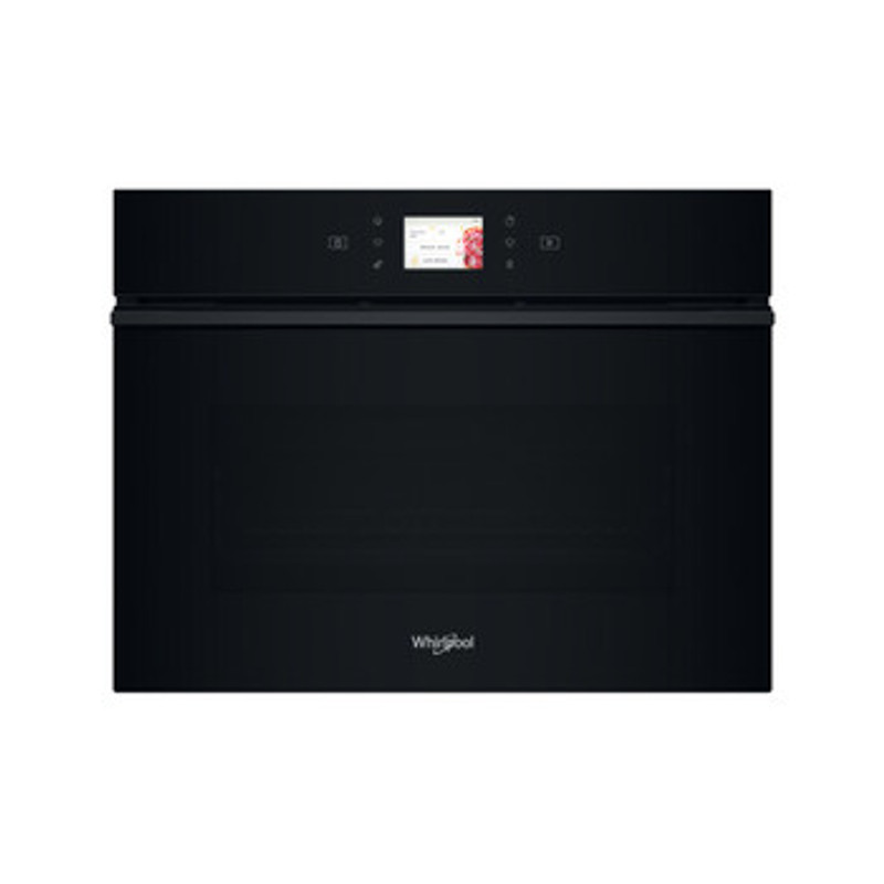 Whirlpool WCW9O7PHTSB Kompakt Sütő-Mikró, Fekete , 53 liter, Érintő képernyős szöveges kijelző, 6. Érzék, Finoman csukódó ajtó, LED világítás, SmartClean (hidrolitikus) sütőtisztítás, WIFI, Chef szonda