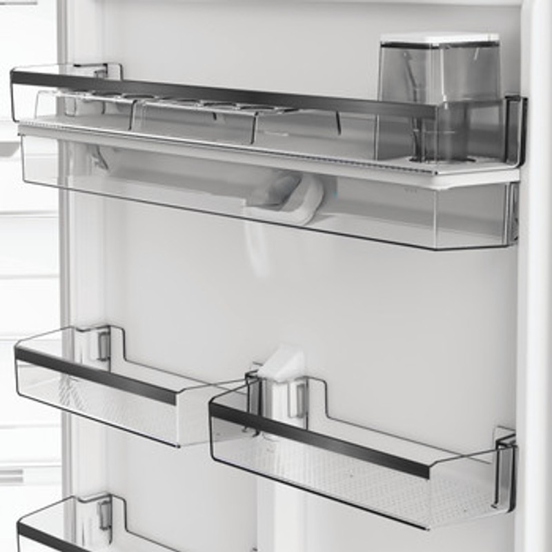 Whirlpool WHD26472WX4E Felülfagyasztós NoFrost hűtőszekrény, E, 354+123 l, inox, 6. Érzék funkció, érintőszenzoros külső digitális kijelzővel, LED világítás, multiflow, vízadagoló, 38 dBA, 186.2x70x74.6cm