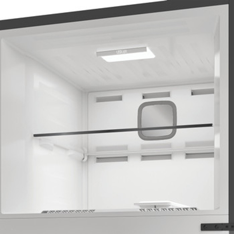 Whirlpool WHD26472WX4E Felülfagyasztós NoFrost hűtőszekrény, E, 354+123 l, inox, 6. Érzék funkció, érintőszenzoros külső digitális kijelzővel, LED világítás, multiflow, vízadagoló, 38 dBA, 186.2x70x74.6cm