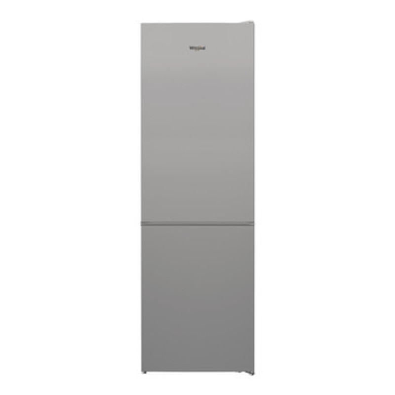 Whirlpool WHKS1361S4E Alulfagyasztós DirectCool hűtőszekrény, E, 223+120 L, ezüst, belső LED kijelzővel, frissentartó rekesz, 38dB, 185,2x59,5x67,0cm