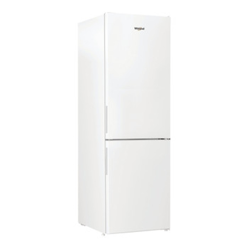 Whirlpool WHKS1361W4E Alulfagyasztós DirectCool hűtőszekrény, E, 223+120 L, fehér, belső LED kijelzővel, frissentartó rekesz, palacktartó, 38dB, 185,2x59,5x67,0cm