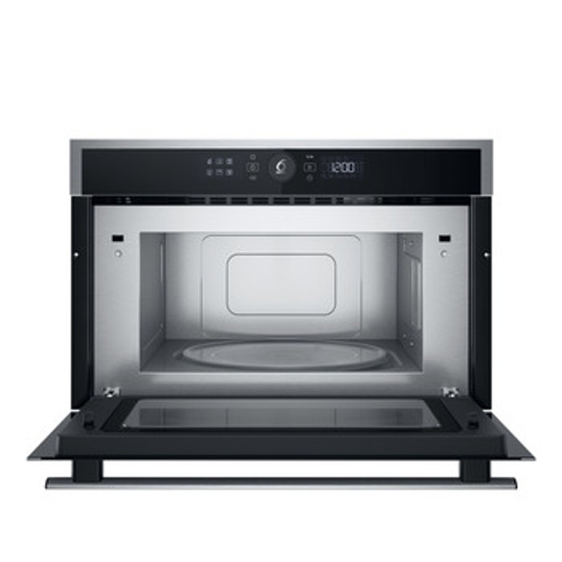 Whirlpool WMD44MX Álló szekrénybe építhető mikrohullámú sütő Inox, 31 liter, 6. Érzék funkciók, 1000W, CRISP, grill, digitális kijelző (fehér karakterszín), JET Start, JET Defrost, JET Menü, lenyíló tükrös üvegajtó Whirlpool WMD44MX Álló szekrénybe építhető mikrohullámú sütő Inox, 31 liter, 6. Érzék funkciók, 1000W, CRISP, grill, digitális kijelző (fehér karakterszín), JET Start, JET Defrost, JET Menü, lenyíló tükrös üvegajtó