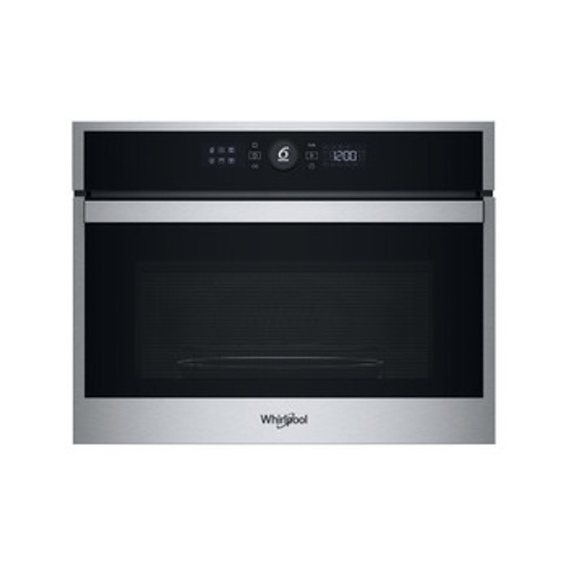 Whirlpool WMW44HMX Álló szekrénybe építhető mikrohullámú sütő, Inox, 40 liter, 6. Érzék funkciók, CRISP, grill, Érintős kijelző, JET Start, JET Defrost