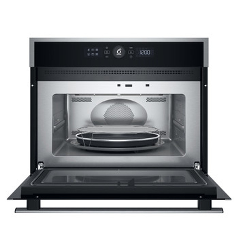 Whirlpool WMW44HMX Álló szekrénybe építhető mikrohullámú sütő, Inox, 40 liter, 6. Érzék funkciók, CRISP, grill, Érintős kijelző, JET Start, JET Defrost Whirlpool WMW44HMX Álló szekrénybe építhető mikrohullámú sütő, Inox, 40 liter, 6. Érzék funkciók, CRISP, grill, Érintős kijelző, JET Start, JET Defrost