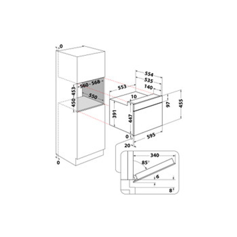 Whirlpool WMW44HMX Álló szekrénybe építhető mikrohullámú sütő, Inox, 40 liter, 6. Érzék funkciók, CRISP, grill, Érintős kijelző, JET Start, JET Defrost Whirlpool WMW44HMX Álló szekrénybe építhető mikrohullámú sütő, Inox, 40 liter, 6. Érzék funkciók, CRISP, grill, Érintős kijelző, JET Start, JET Defrost