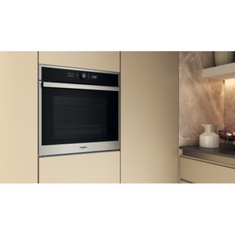 Whirlpool WOI4S8PPM1SX Beépíthető sütő, Ujjlenyomatmentes inox, finoman csukódó sütőajtó , 6. Érzék funkció 6 ételkategóriára, MF8, PIROLITIKUS és HIDROLITIKUS tisztítás, Airfry, teleszkópos sütősín, 73 l Whirlpool WOI4S8PPM1SX Beépíthető sütő, Ujjlenyomatmentes inox, finoman csukódó sütőajtó , 6. Érzék funkció 6 ételkategóriára, MF8, PIROLITIKUS és HIDROLITIKUS tisztítás, Airfry, teleszkópos sütősín, 73 l