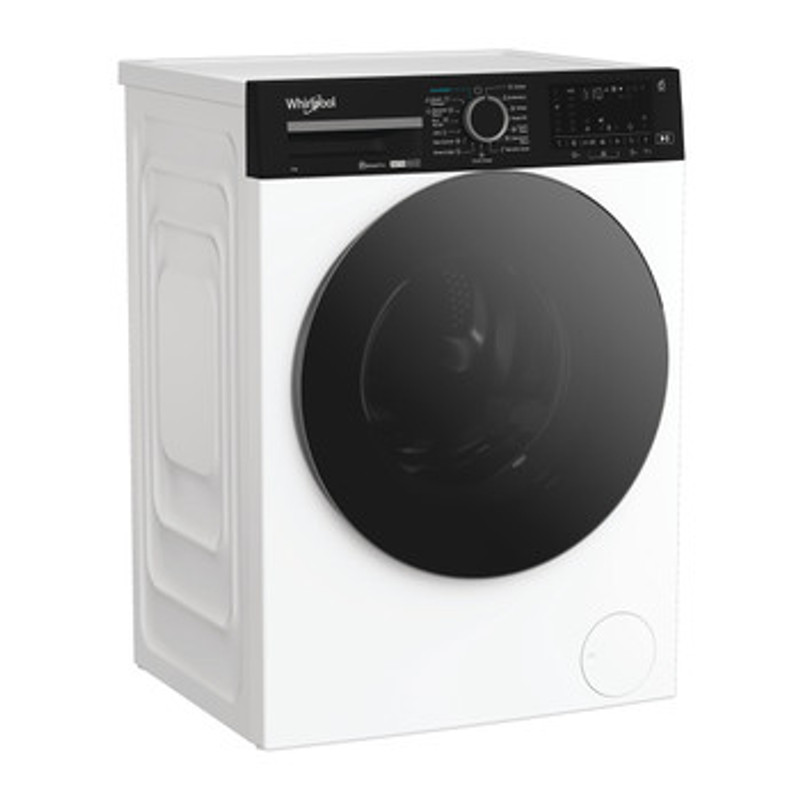 Whirlpool WPM87WADSEE Elöltöltős gőzfunkciós mosógép automata mosószeradagolással és HomeWhiz távoli eléréssel, "A-10%", 1400 f, 8kg, csendes inverter motor, nagyméretű digitális kijelző, 6. Érzék funkció