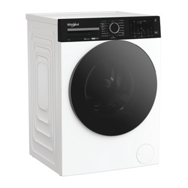 Whirlpool WPM27WADSEE Elöltöltős gőzfunkciós mosógép automata mosószeradagolással és HomeWhiz távoli eléréssel, "A-10%", 1400 f, 12kg , csendes inverter motor , nagyméretű digitális kijelző, 6. Érzék funkció