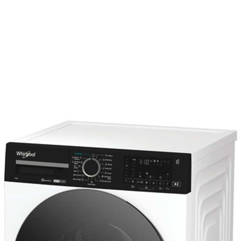 Whirlpool WPM27WADSEE Elöltöltős gőzfunkciós mosógép automata mosószeradagolással és HomeWhiz távoli eléréssel, "A-10%", 1400 f, 12kg , csendes inverter motor , nagyméretű digitális kijelző, 6. Érzék funkció