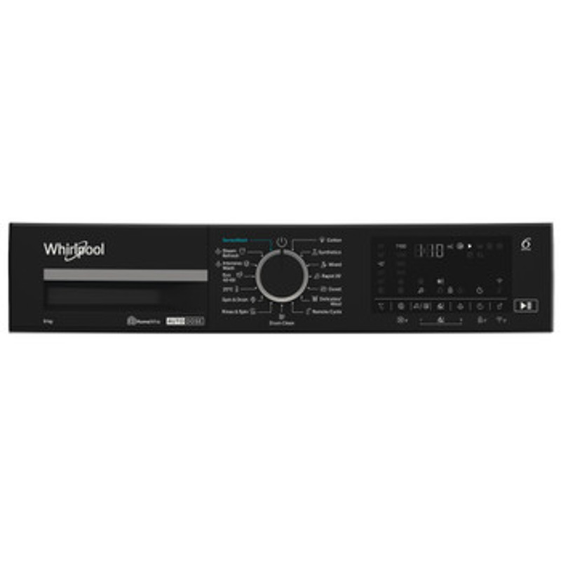Whirlpool WPM27WADSEE Elöltöltős gőzfunkciós mosógép automata mosószeradagolással és HomeWhiz távoli eléréssel, "A-10%", 1400 f, 12kg , csendes inverter motor , nagyméretű digitális kijelző, 6. Érzék funkció