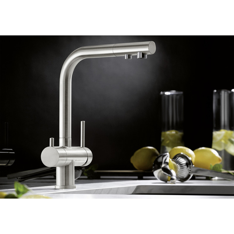 BLANCO FONTAS II csaptelep, PVD Steel, magasnyomású BLANCO FONTAS II csaptelep, PVD Steel, magasnyomású