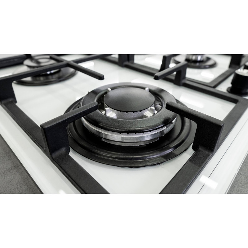 Kluge KPG6010WG beépíthető gáz főzőlap, 60 cm, fehér üveg, WOK égő Kluge KPG6010WG beépíthető gáz főzőlap, 60 cm, fehér üveg, WOK égő