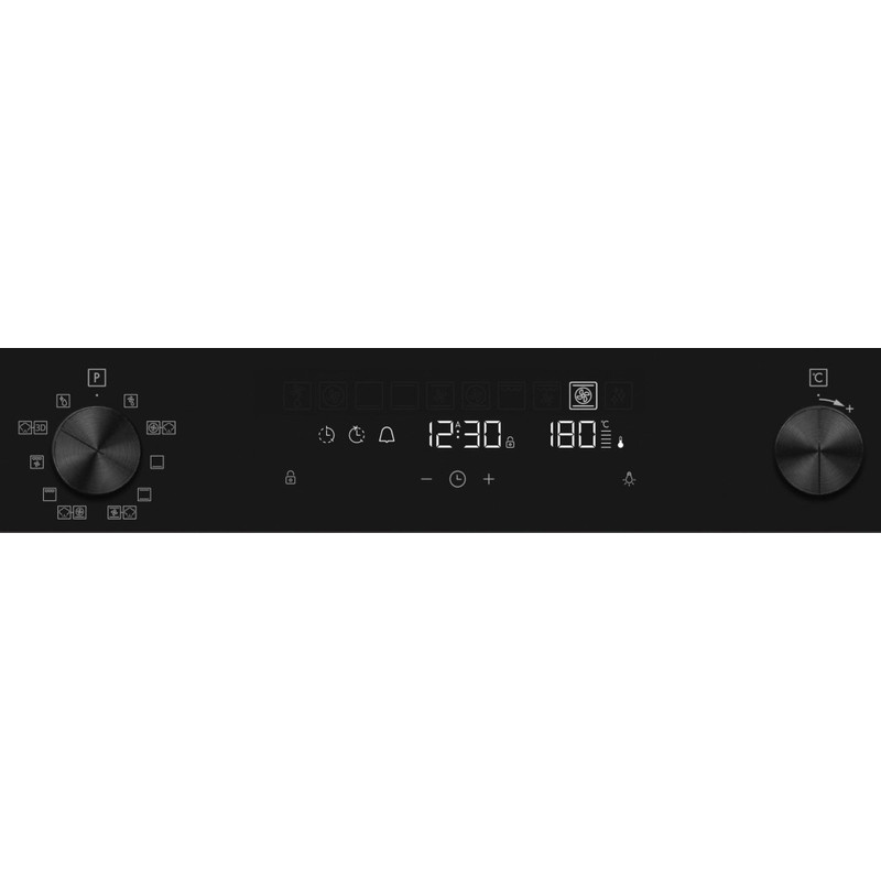 Kluge KTE1031B beépíthető multifunkciós fekete sütő, 75L Kluge KTE1031B beépíthető multifunkciós fekete sütő, 75L
