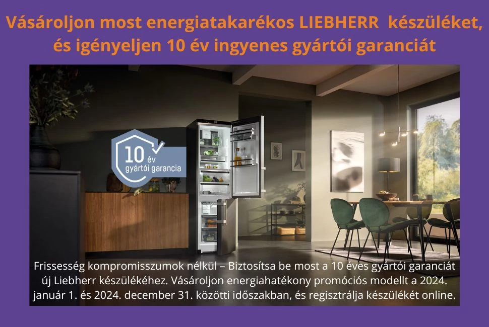 Liebherr 10 gyártói garancia