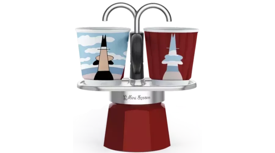 Bialetti MINI EXPRESS Magritte kotyogós kávéfőző szett(0001406/MR)