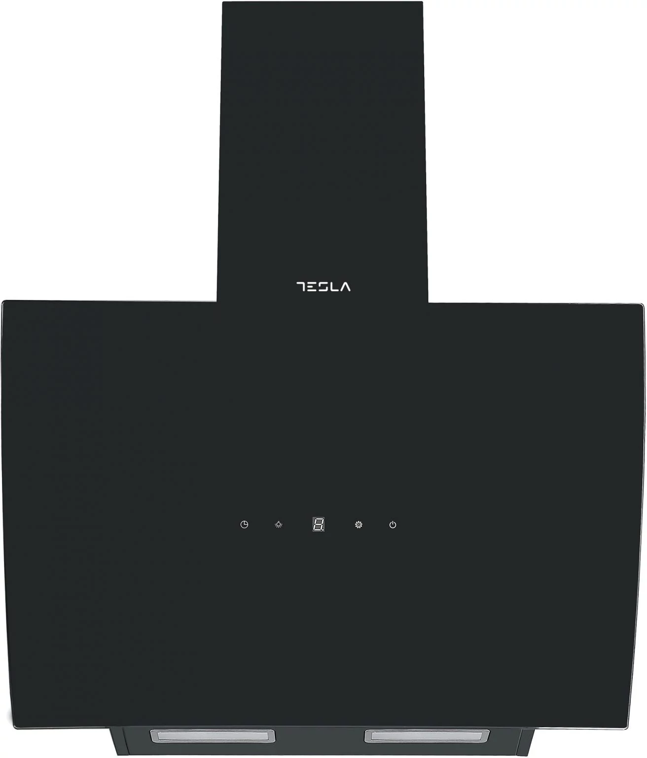 Tesla DD600AB dekor elszívó, 60 cm, 630 m3/h légszállítás, mozgásérzékelő, 67dBA, alu filter, 3 fokozat, led világítás, fekete üveg felület