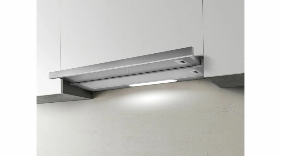 ELICA ELITE 14 LUX GRIX/A/50 teleszkópos páraelszívó, 50 cm, D energiaosztály, inox/ezüst