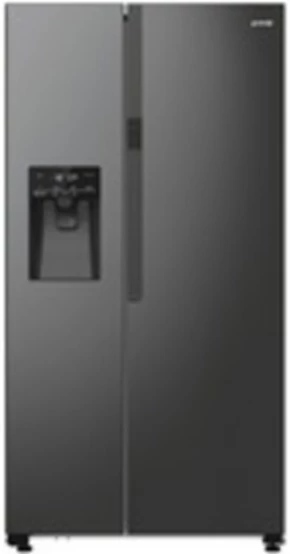 Gorenje NRR9185ESBXL szabadonálló Side by Side hűtőszekrény, NoFrost, Inverteres kompresszor, vízadagoló, jégadagoló, inox-fekete