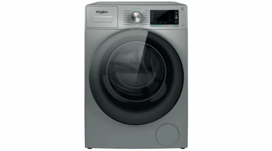 Whirlpool W6W945SBEE elöltöltős mosógép, 8 kg, 1400f , gőz funkció, ezüst színű